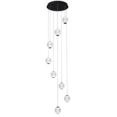 Langdon LED Pendant Light 8Lt 48w Gold, Black